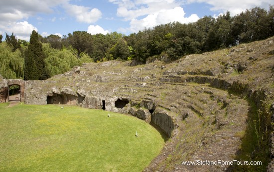 Etruscan Amphitheater Tour Sutri Tour from Rome in Limousine Stefano Rome Tours
