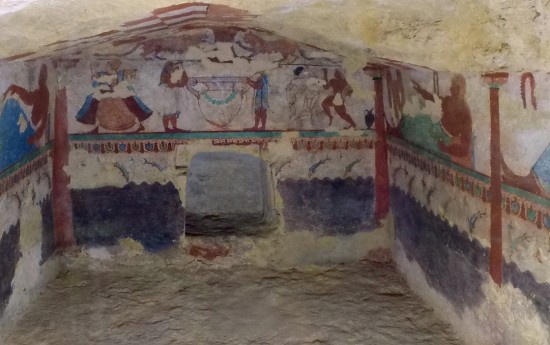 Tarquinia painted tombs Etruscan tours from Rome