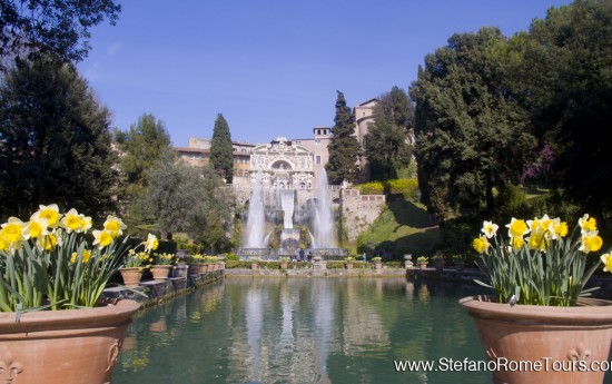 Private tours from Rome to Tivoli Gardens
