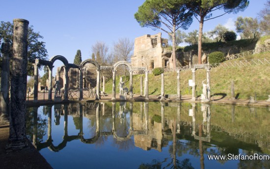 private tours by car to Tivoli Villas Hadrian Villa