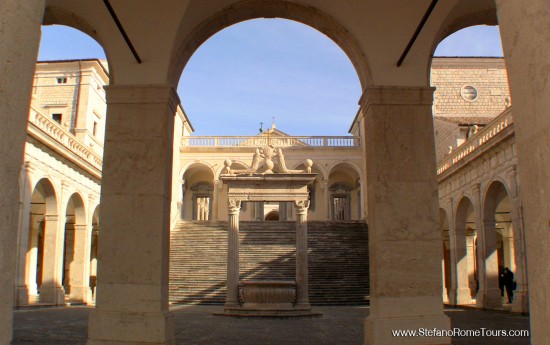 Amalfi Coast Transfer to Rome with Montecassino Abbey tour