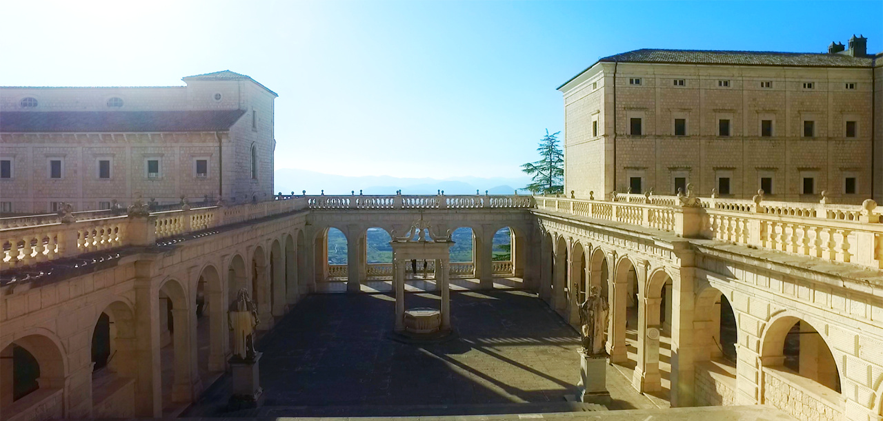 Montecassino Abbey visit from Rome to Amalfi Coast Transfer