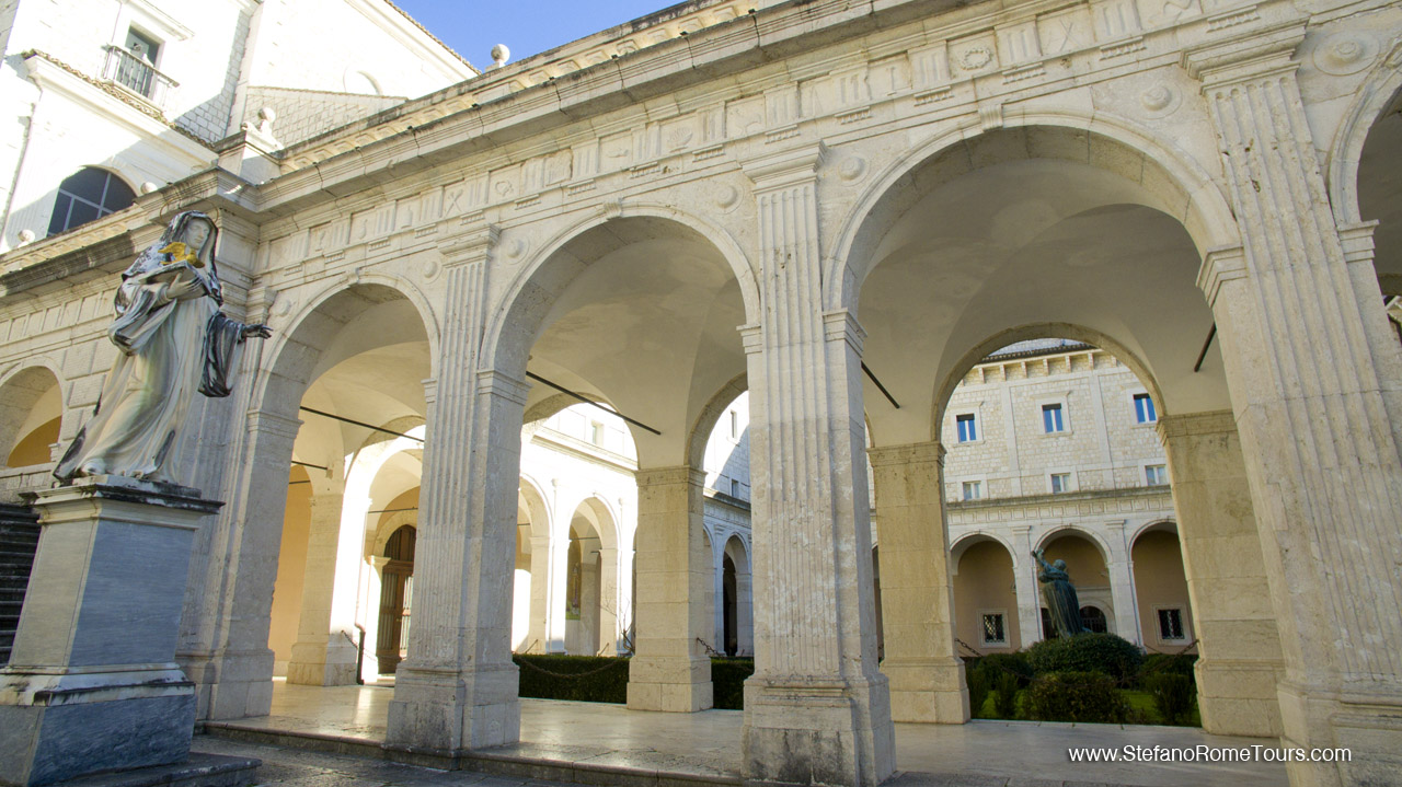 Historic Abbeys Tour from Rome to Italian Countryside Montecassino monastery