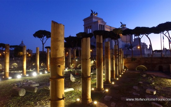 Rome private tours at night by car