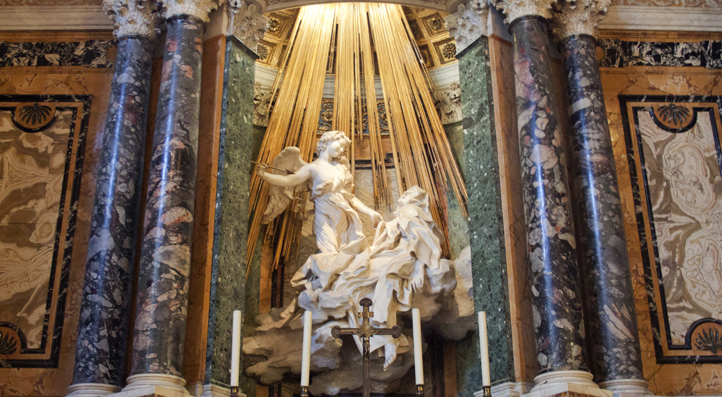 Angels and Demons Tour of Rome from Civitavecchia  element of Fire Santa Maria della Vittoria Church