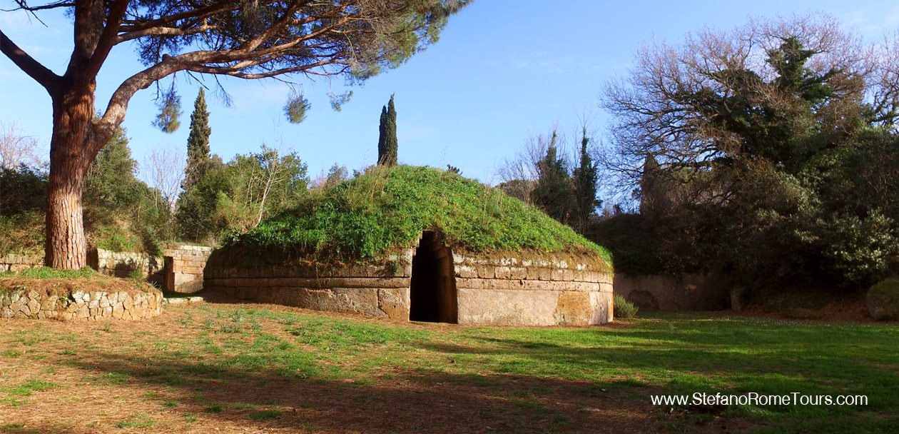 Banditaccia Etruscan Necropolis in Cerveteri Tours from Rome