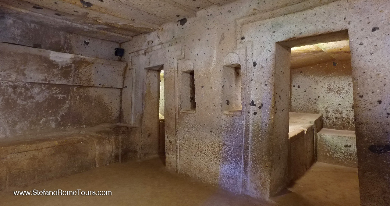 Visit Etruscan Tombs in Cerveteri day trips from Rome private excursions