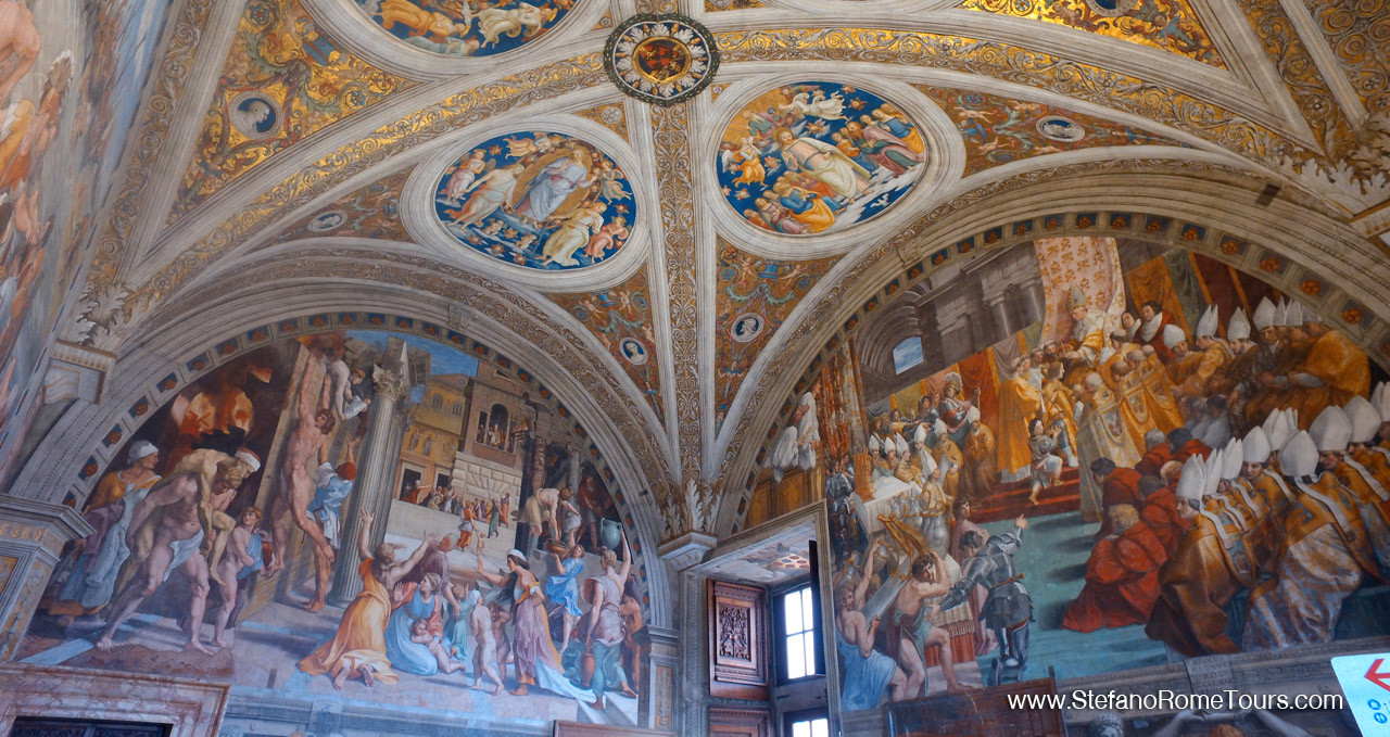Fire in the Borgo Raphael Rooms at Vatican Museums Tours