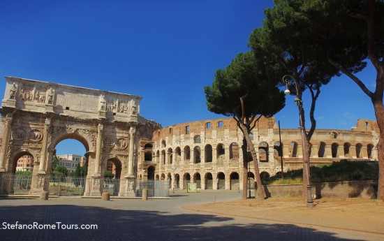 Arch of Constantine Colosseum - Best Rome tours by car
