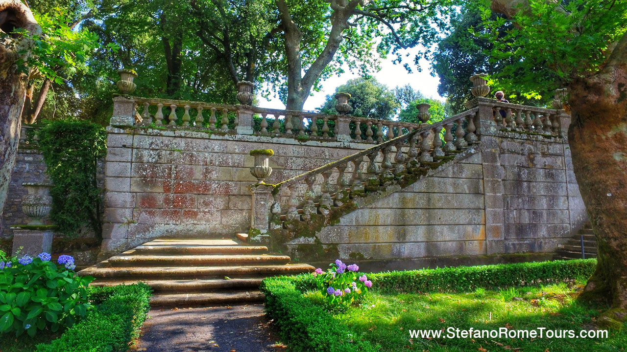 Day Tours from Rome to Villa Lante Italian Gardens Rome limo tours