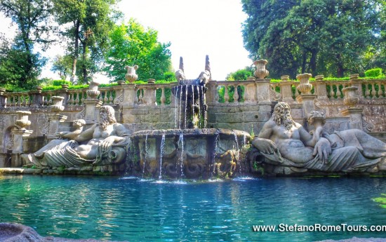 Day Trip from Rome to Villa Lante Italian Renaissance Gardens and Fountains_Stefano Rome Tours in Limo
