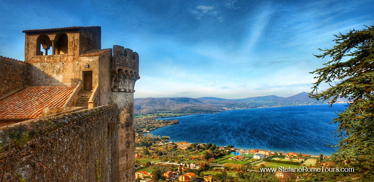 Bracciano Castle Italian Countryside Tour to Civitavecchia Transfer Stefano Rome Tours in Limo