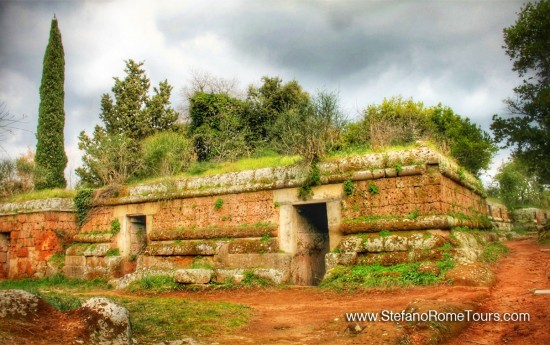 Cerveteri Necropolis Etruscan Tours from Civitavecchia countryside shore excursions Stefano Rome Tours in Limo