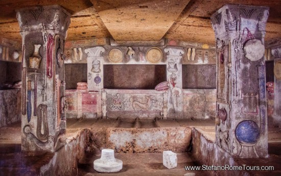 Cerveteri Necropolis Etruscan Tours from Civitavecchia Port_ Tombs of Reliefs