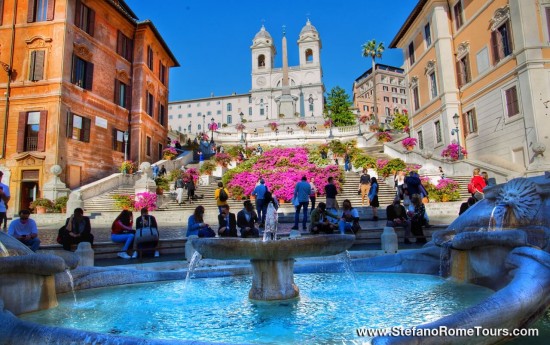 Spanish Steps Rome luxury Tours from Civitavecchia