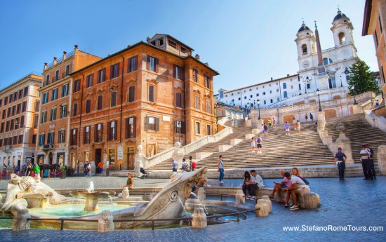 Spanish Steps Rome luxury Tours in limo