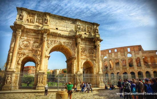 Colosseum Arch of Constantine Rome Tours from Civitavecchia