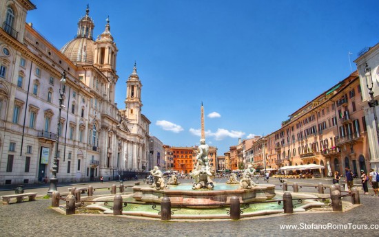 Rome Day Tours Piazza Navona Stefano Rome Tour in limo