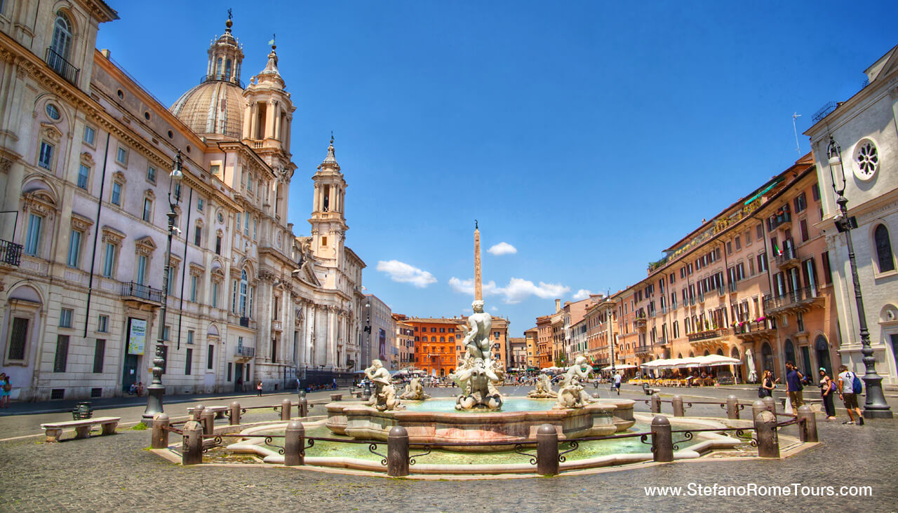 Piazza Navona Private Rome and Countryside Tours from Civitavecchia