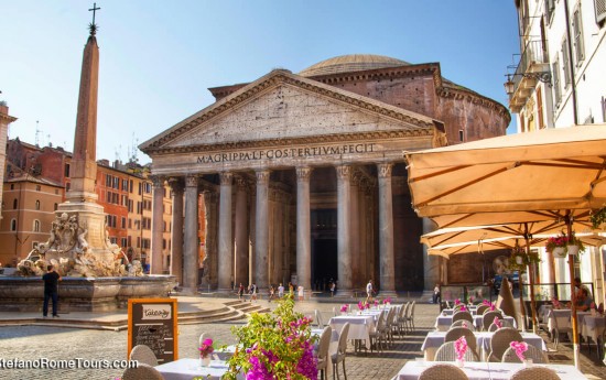 Piazza della Rotonda Pantheon private tour of Rome from Civitavecchia