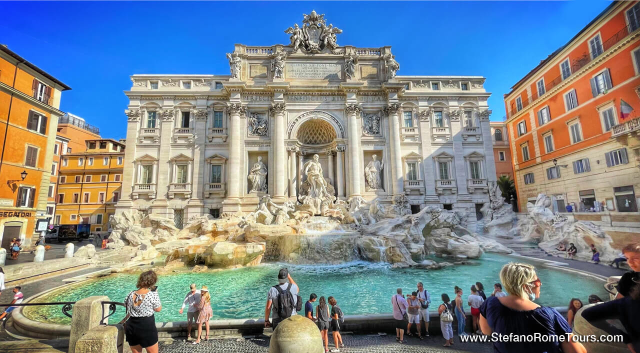 Trevi Fountain post cruise tours to Rome from Civitavecchia debark tour