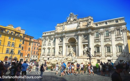 Trevi Fountain Rome in limo tours from Civitavecchia