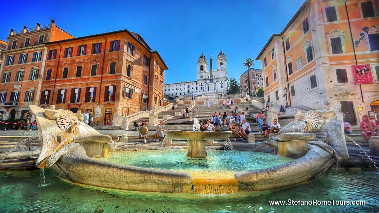 Spanish Steps what to do and see in Rome in one day tour