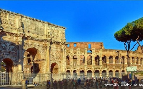 Colosseum Arch of Constantine Rome Post Cruise Tours from Cruise Ship