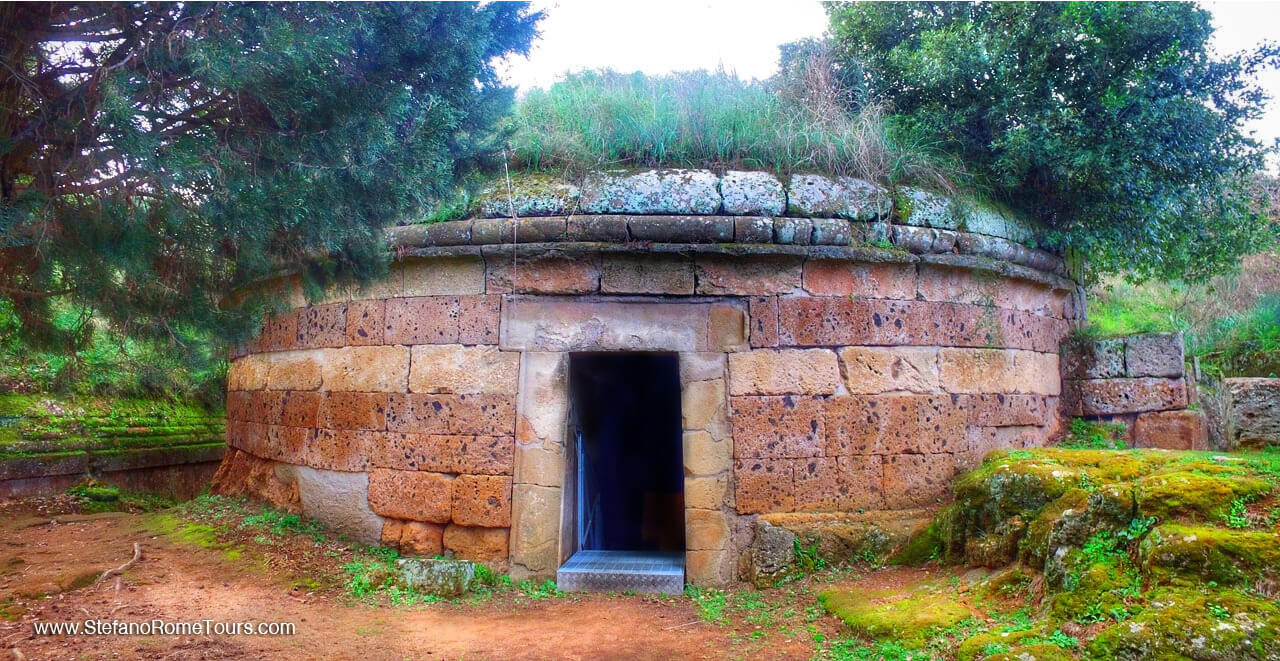 Etruscan Tombs in Cerveteri day tours from Rome Civitavecchia shore excursions