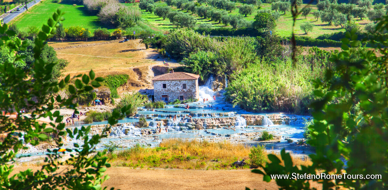 Saturnia Thermal Baths Tuscany from Rome