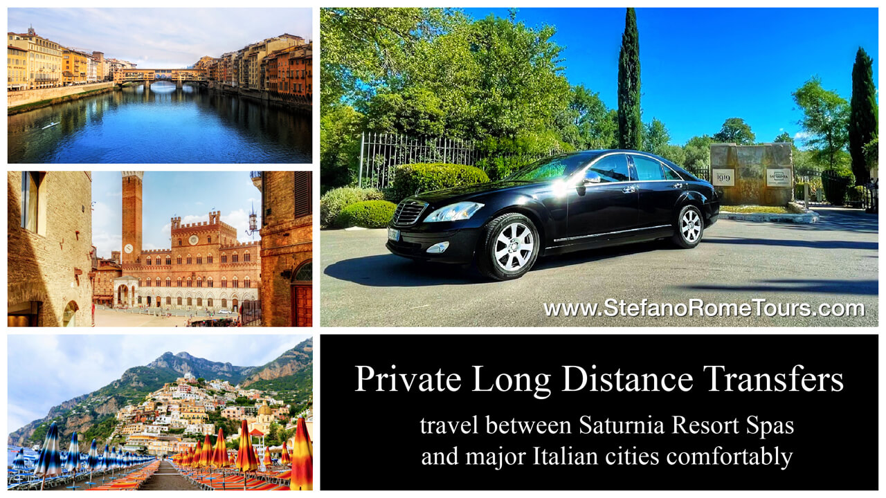 Transfers to from Saturnia to Florence Siena Amalfi Coast Sorrento