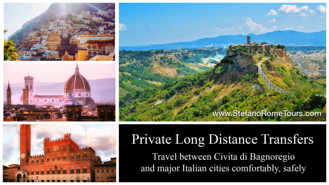 Private Transfers Civita di Bagnorgio Italy Stefano Rome Tours