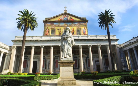 St Paul Outside the walls tour of Rome from Civitavecchia