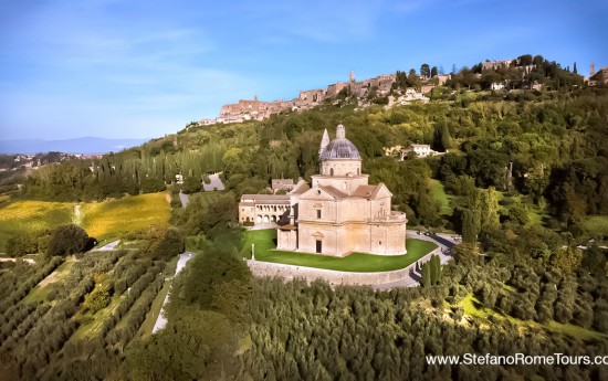 Post Cruise Tours to Montepulciano Tuscany Stefano Rome Tours