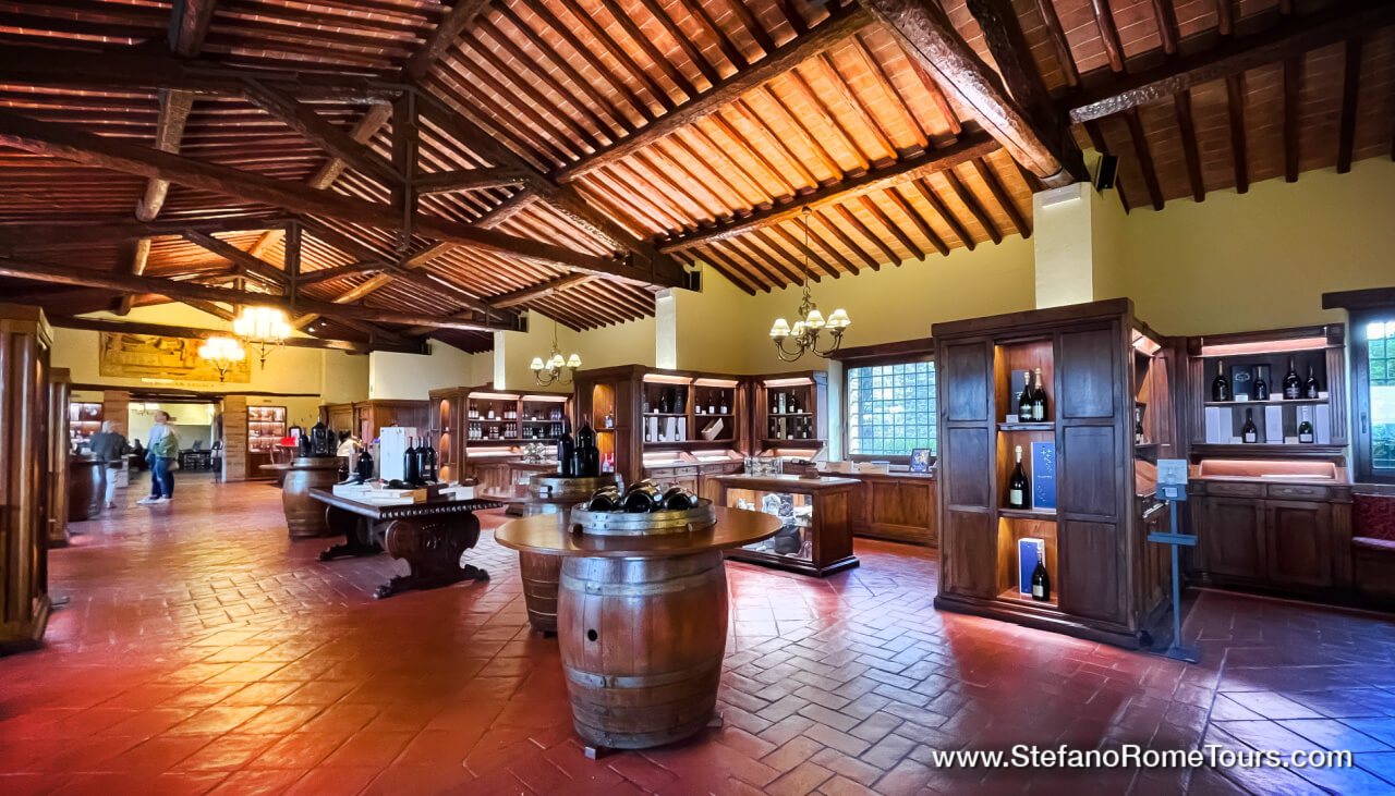 Wine Tasting at The Enoteca Castello Banfi Tuscany Tours from Rome