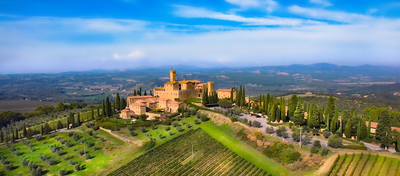 Castello Banfi Most Beautiful Places in Tuscany to visit on a day trip from Rome