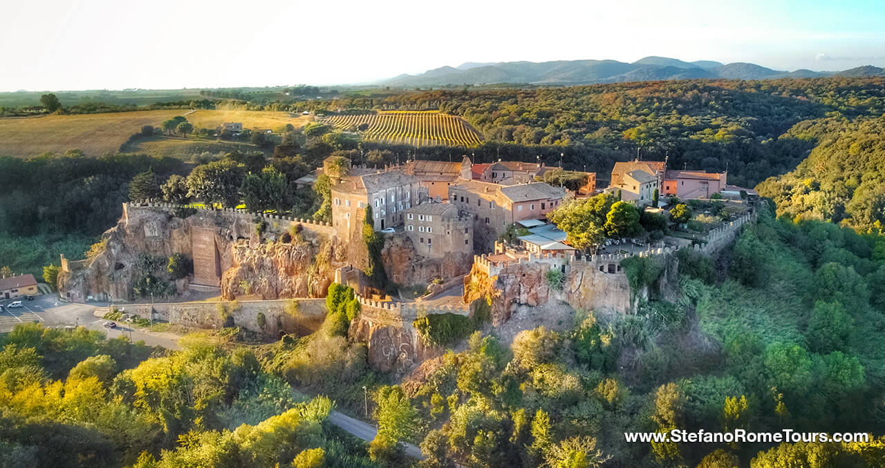 Ceri Medieval Village Rome Countryside Post Cruise Tour