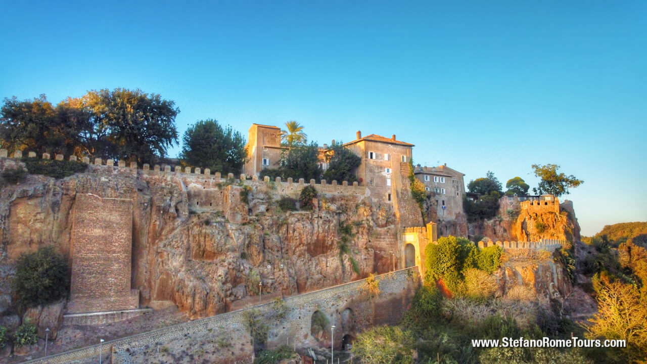 Ceri Medieval Wonders Countryside Tour from Rome Civitavecchia private excursions