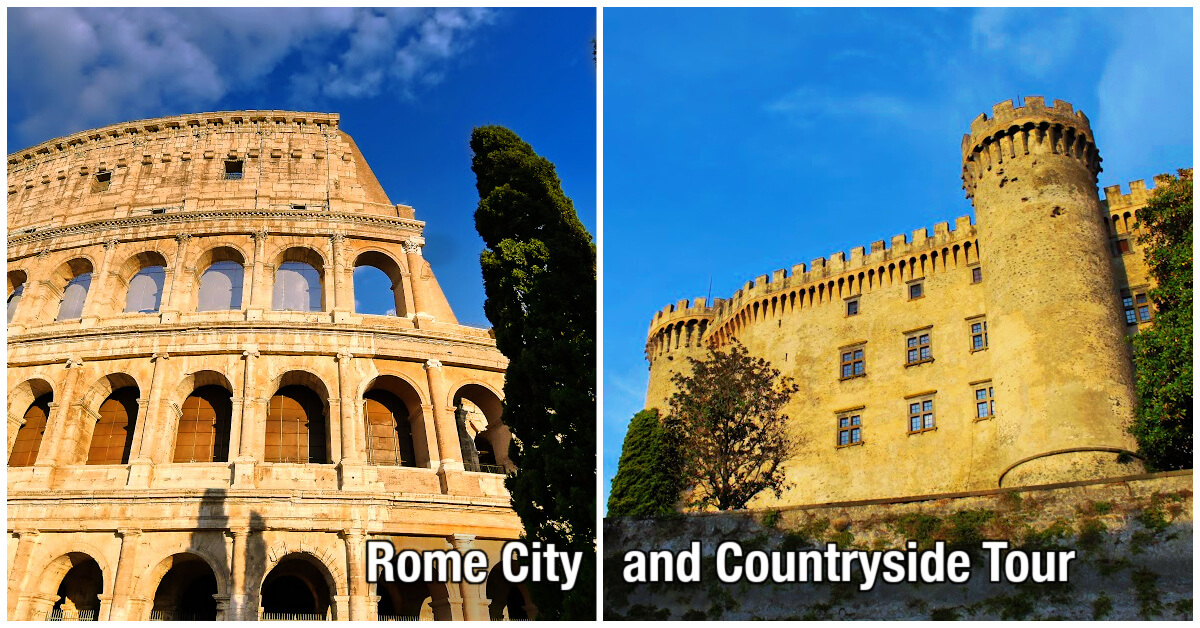 Rome City and Countryside Tour from Civitavecchia private excursion