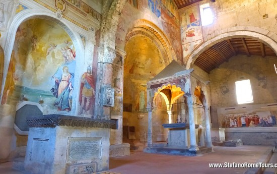 Church of Santa Maria Maggiore Tuscania debarkation from Civitavecchia countryside tour