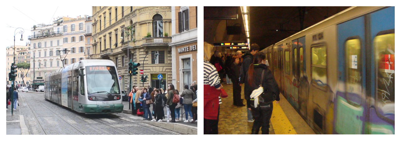 Getting around Rome on the metro tram public transportation hassles