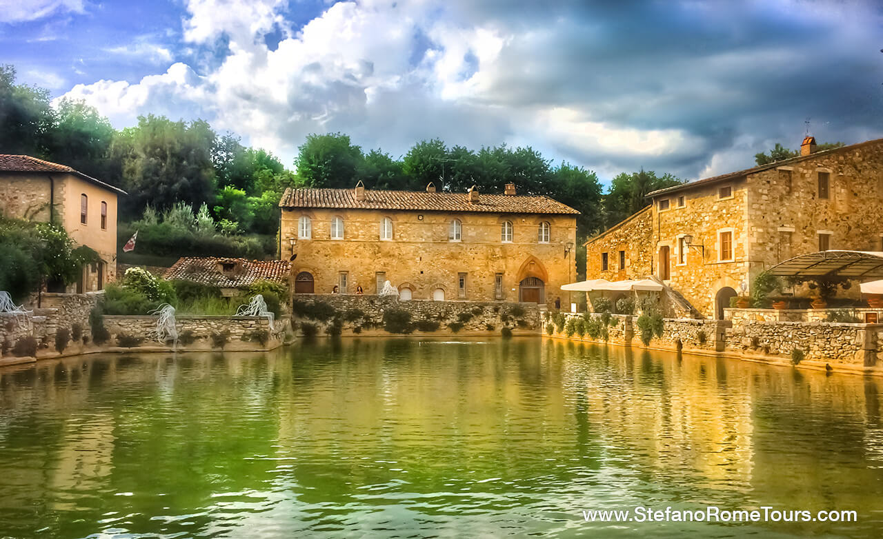 Bagno Vignoni Majestic Tuscany Tour from Rome