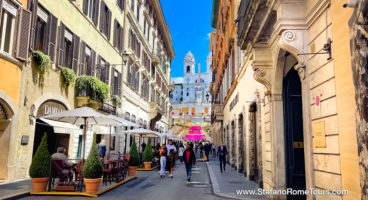 Via dei Condotti Spanish Steps Rome private tours