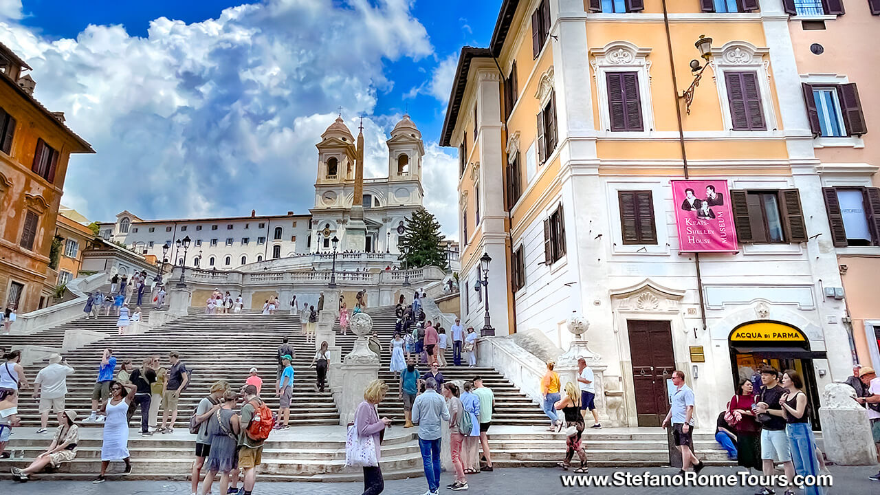 Visit Spanish Steps on Rome Shore Excursions from Civitavecchia
