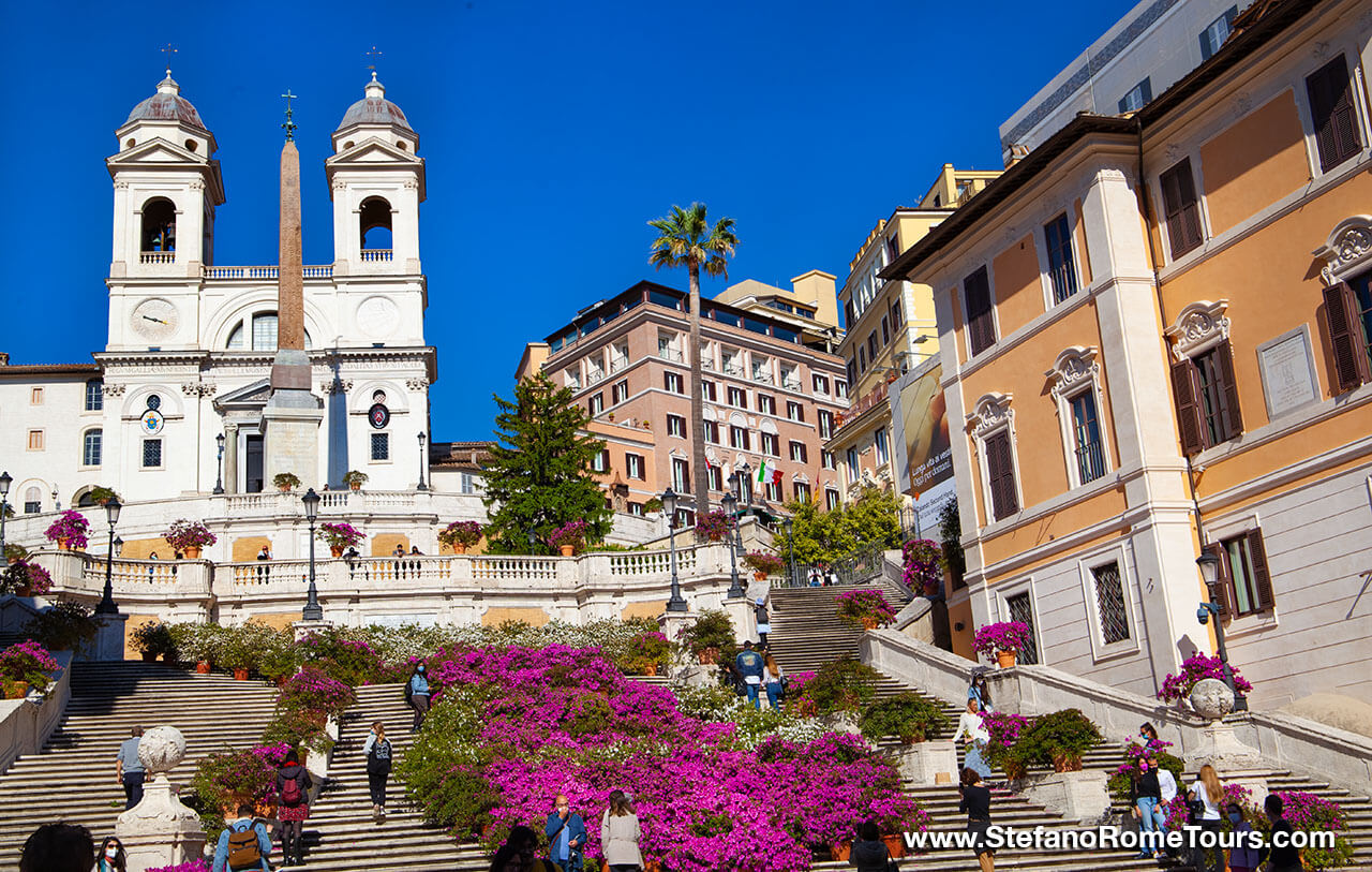 Spanish Steps Spring best time of the year to visit Rome Italy