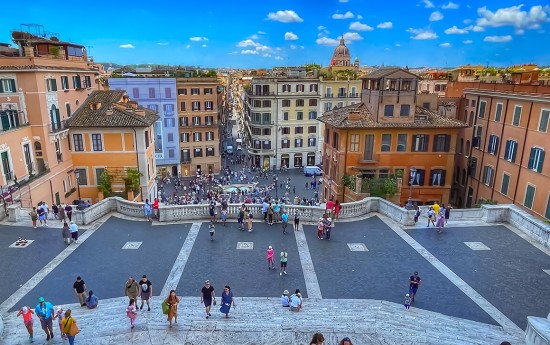 Spanish Steps Rome in limo tours from Civitavecchia luxury excursions