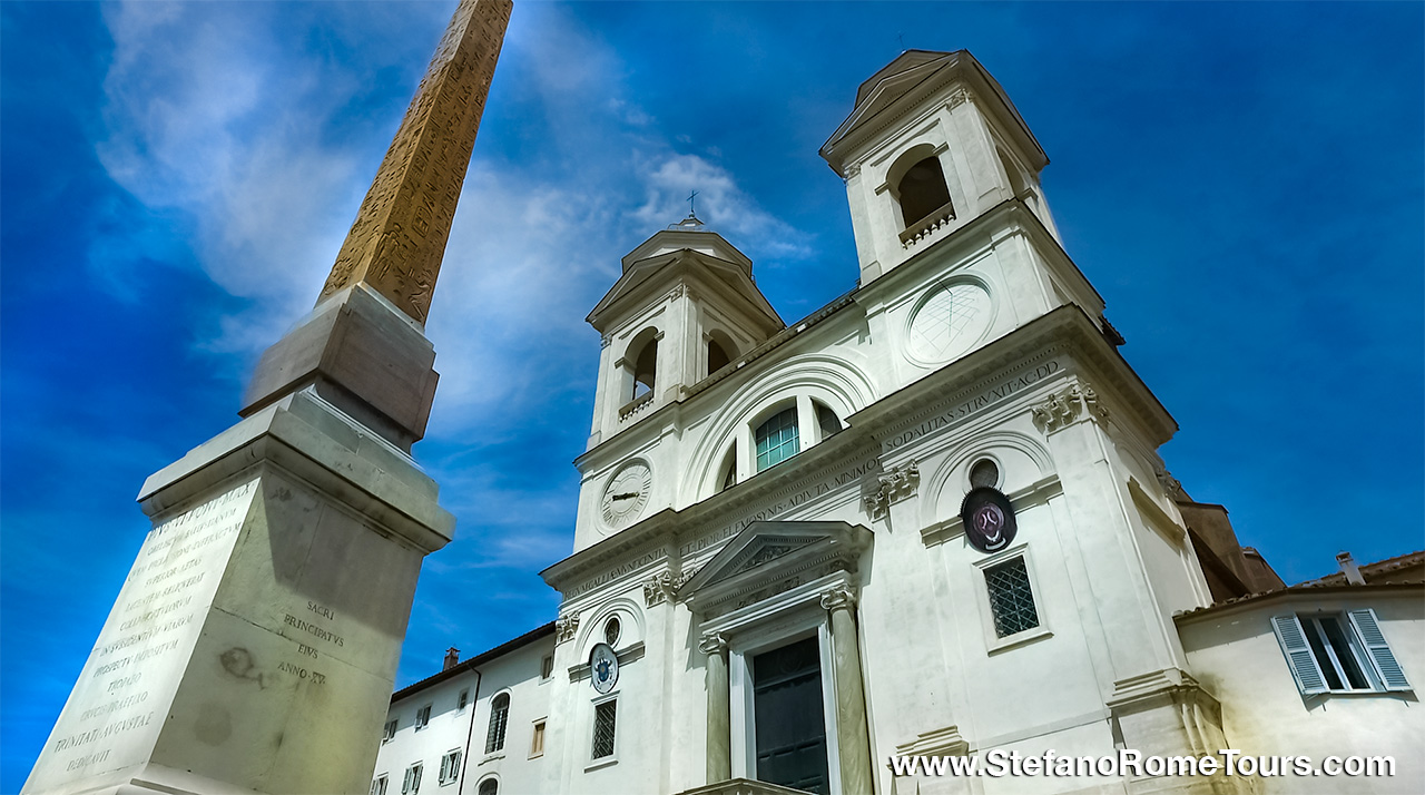 Trinita dei Monti Church Spanish Steps Stefano Rome Tours from Civitavecchia private excursions
