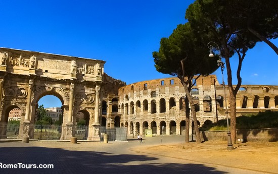 Colosseum Arch of Constantine Rome Post Cruise Tours from Civitavecchia