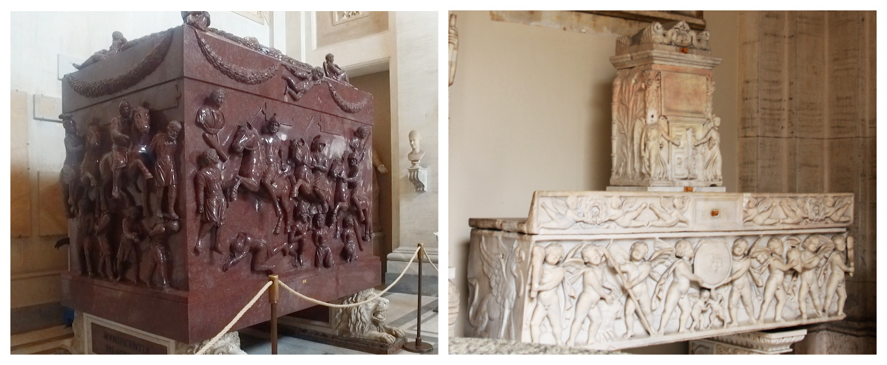 Ancient Roman Sarcophagus Helen Vatican Museums