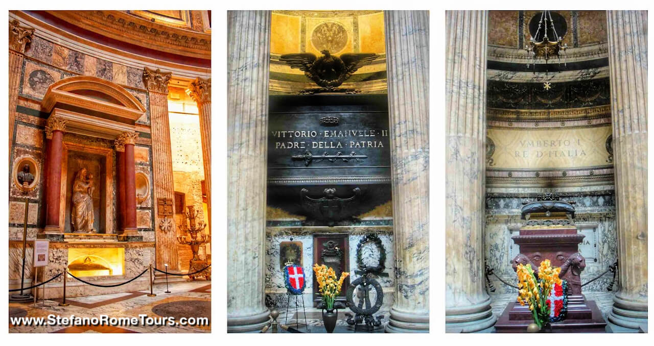 Raphael Tomb inside the Pantheon private tours